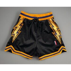Collect And Select Swingman Short Golden State Warriors Black Bolts Sz XXS FLAW